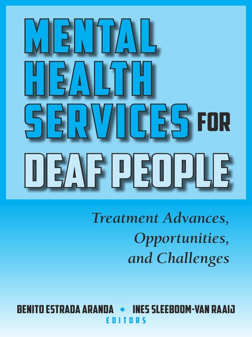 Title details for Mental Health Services for Deaf People by Benito Estrada Aranda - Available